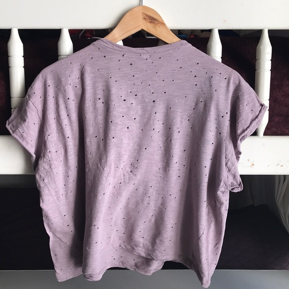 Lavender Lace Crop Top - Picture 3 of 3